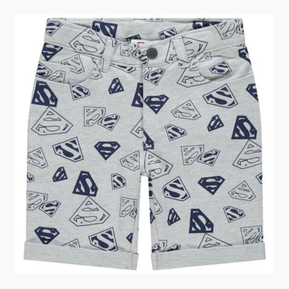 SUPERMAN Boy Bermuda Shorts with Adjustable Waist
